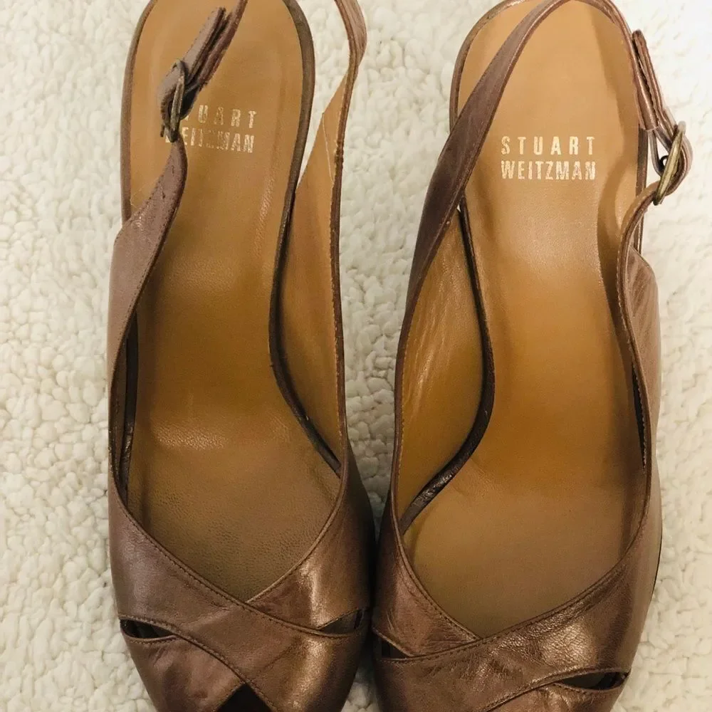Stuart Weitzman soft leather heels. Size: 7